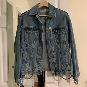ASOS oversized distressed denim jacket